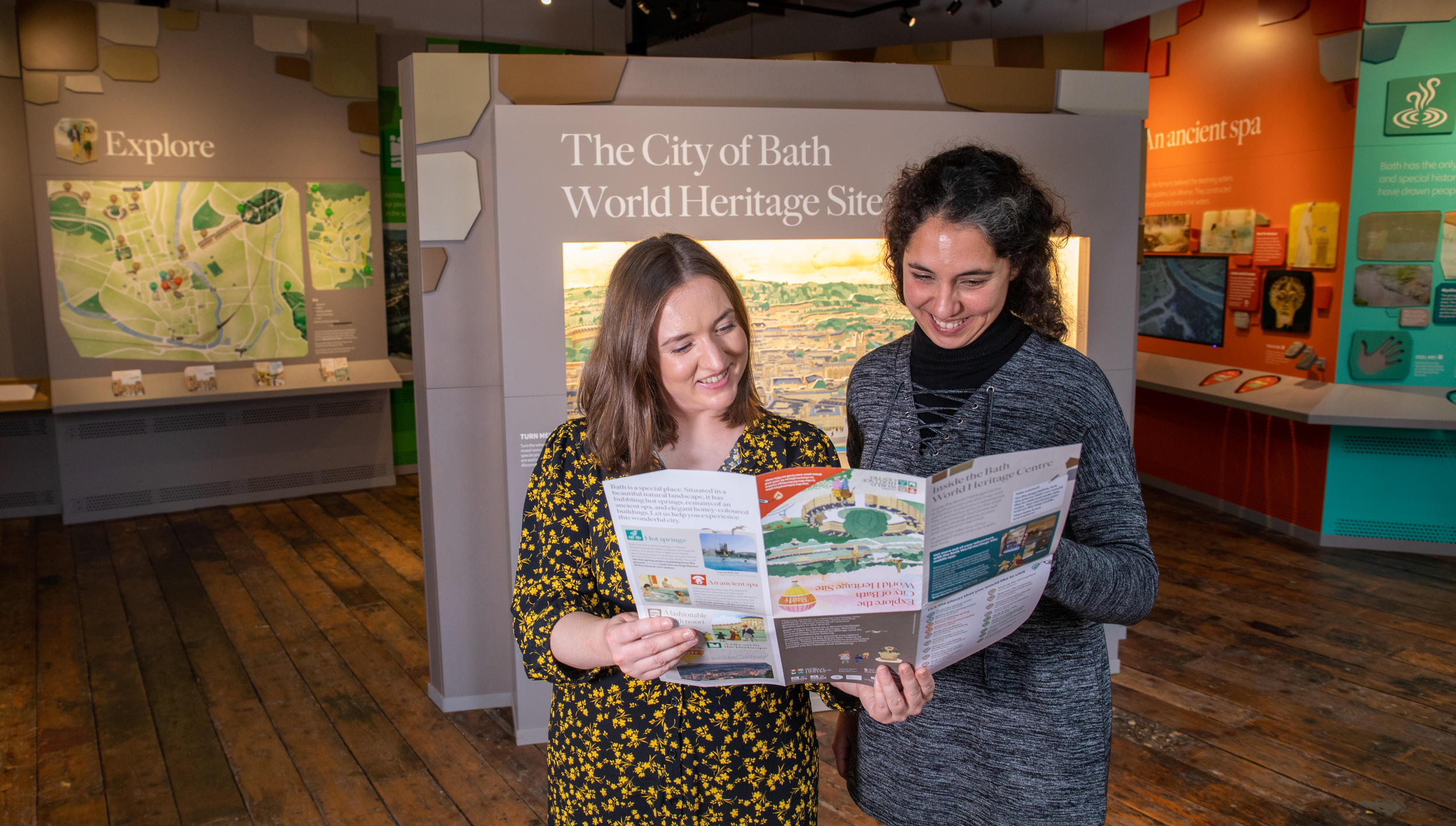 Image: Visitors to the World Heritage Centre