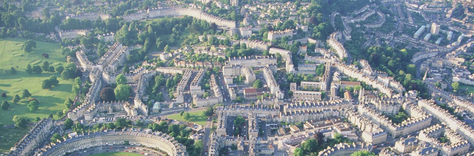 Aerial View of the Royal Crescent