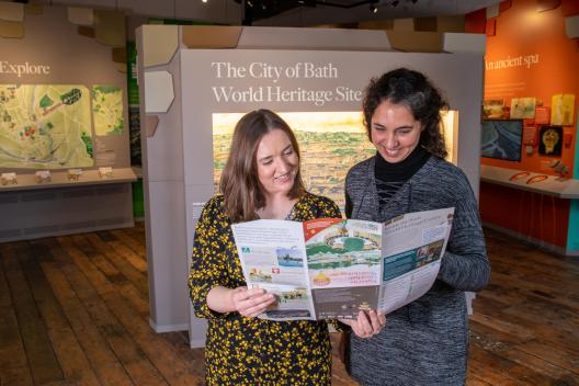 Visitors at the Bath World Heritage Centre