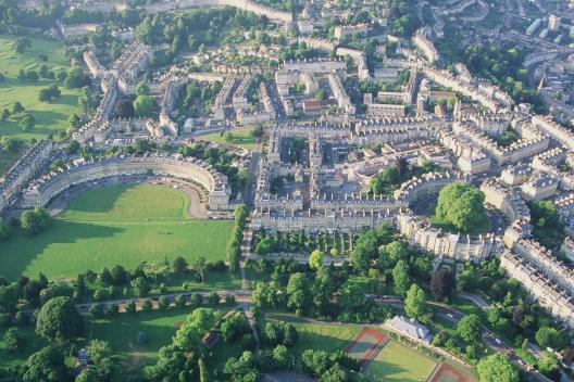 Aerial View of Bath